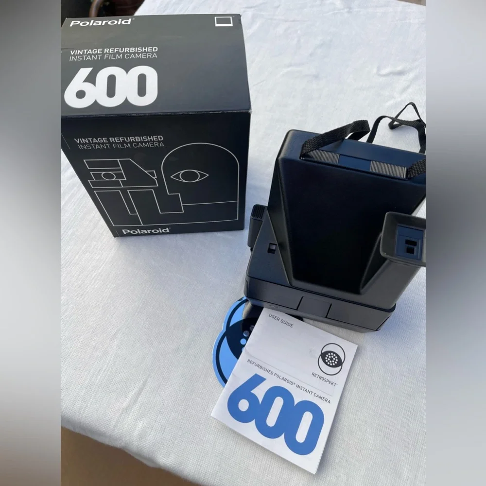 Vintage Polaroid 600 Camera Silver LMS Instant Film Camera
